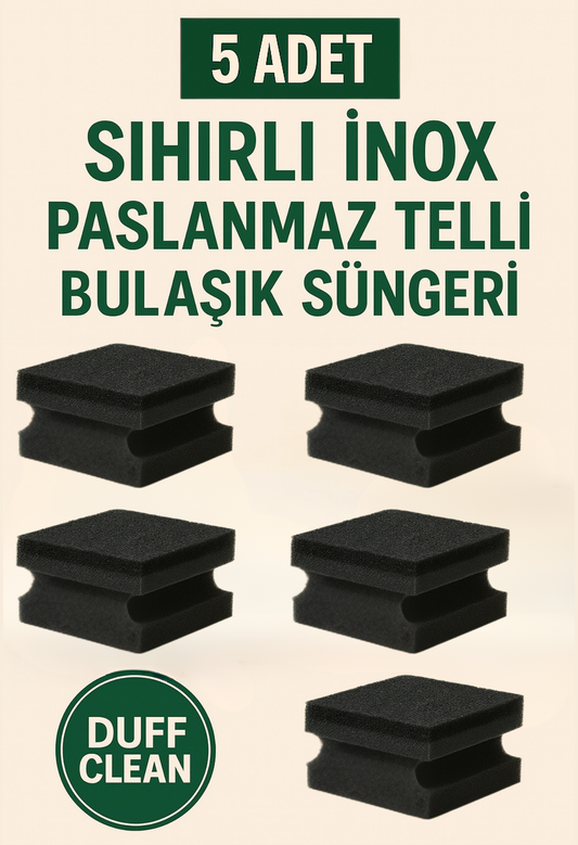 Siyah Bulaşık Süngeri 5'lı
