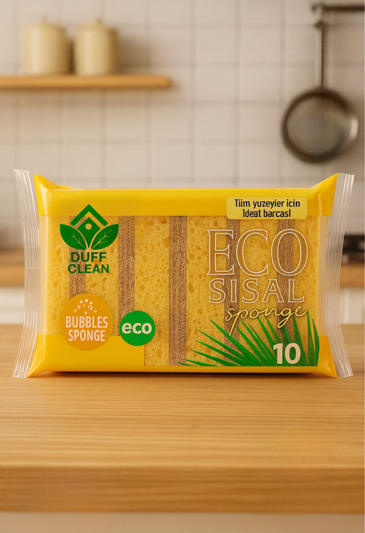 10 Adet Lifli Düz Bulaşık Süngeri – Özel Dokulu Dayanıklı Pinterest Mutfak Temizlik Süngeri Set